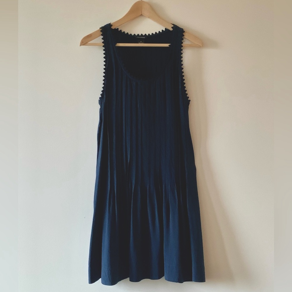 Deep Dark Navy Silk Club Monaco Dress, size 4